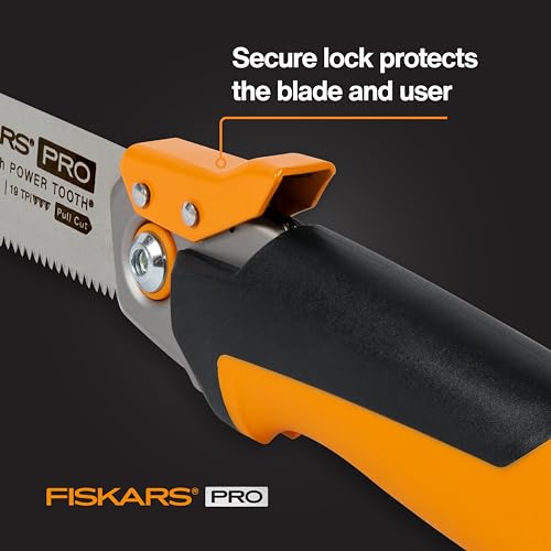 Fiskars Pro PowerTooth Compact Folding Detail Hand Pull Saw, 6" Blade - style: Folding Pull Saw