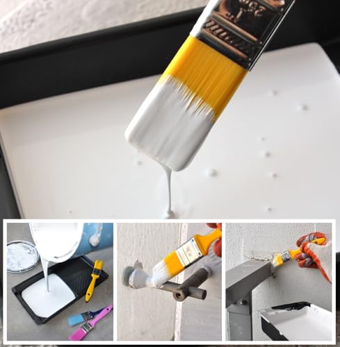 Great Andrew 12 PCS Small Paint Brushes 1 Inch Painting Acrylic - size: 1 Inch