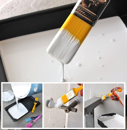 Great Andrew 12 PCS Small Paint Brushes 1 Inch Painting Acrylic - size: 1 Inch
