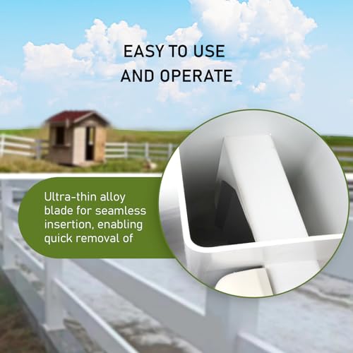 Vinyl Fence Removal Tool - 5" Above, Quick Rail Replacement, Tab Rail Remover