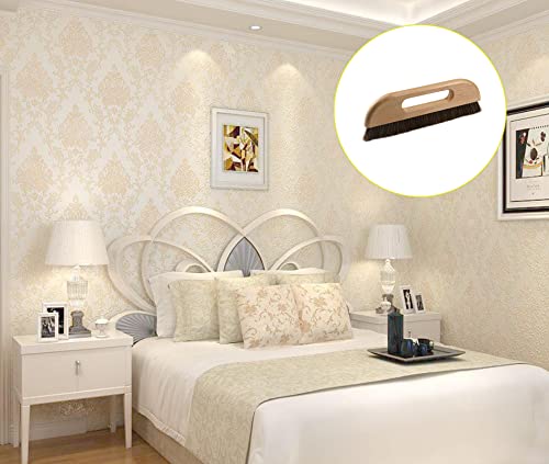 KUMGROT Wallpaper Smoothing Brush, 3-Rows Wallpaper Paste Hair - style: W01