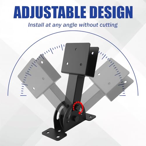 3 Pcs 2“x 4”Heavy Duty Roof Riser Brackets Kit - color: Black -2×4, size: Set 3
