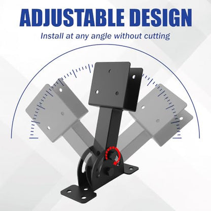 3 Pcs 2“x 4”Heavy Duty Roof Riser Brackets Kit - color: Black -2×4, size: Set 3