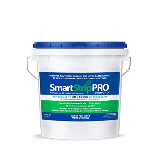 Smart Strip PRO Paint Remover, Professional Strength Formula Strips up to 20 Layers of Oil, Latex & Acrylic-Based Paints, Varnishes & Stains in One Application, Trusted by Painters, 1 Gallon - size: 1 Gallon