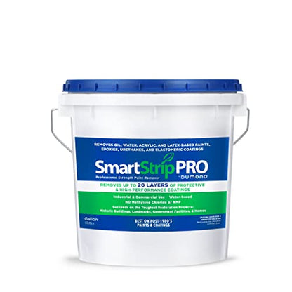 Smart Strip PRO Paint Remover, Professional Strength Formula Strips up to 20 Layers of Oil, Latex & Acrylic-Based Paints, Varnishes & Stains in One Application, Trusted by Painters, 1 Gallon - size: 1 Gallon