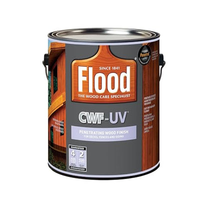 Flood CWF-UV 1 gal Honey Gold Transparent Exterior Wood Stain & Sealer - color: Honey Gold, size: 1 Gallon, style: Transparent