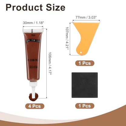 uxcell Wood Repair Kit,4Pcs Touch Up Filler Wood,Apple Wood - color: Apple Wood