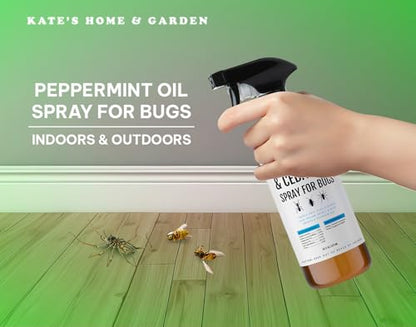 Kate's Home & Garden Peppermint Oil Spray for Bugs, Ants, Spiders (16oz) - size: 16 Fl Oz (Pack of 1)