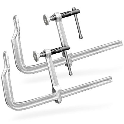 Heavy-Duty 12-Inch F-Clamps, 2-Pack, 550 Lbs Forged Alloy Steel - size: 12 x 3 Inch (300×80mm)/550 Lbs