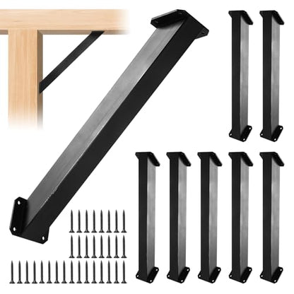 45 Degree Angle Support Bracket 45-Degree Angle Corner Braces Inside Joint Bracket for Post and Beam Wood Frame DIY Connector, 8 PC