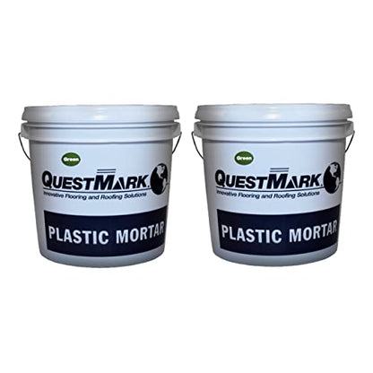 QuestMark 2105 Standard Epoxy Concrete Floor Patch and Resurfacer - Case (2 x 2 Gallon Unit), Green - Fill and Repair Cracks, Holes, Pits and Spalling - color: Green, size: 2 Gallon (Case of 2)