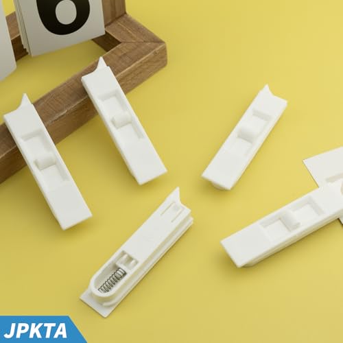 24 Pcs Window Tilt Latch Pairs Spring Loaded Sliding Window Latch Lock Snap-in White Vinyl Plastic Construction for Home Window Accessories Parts - size: 24 Pcs