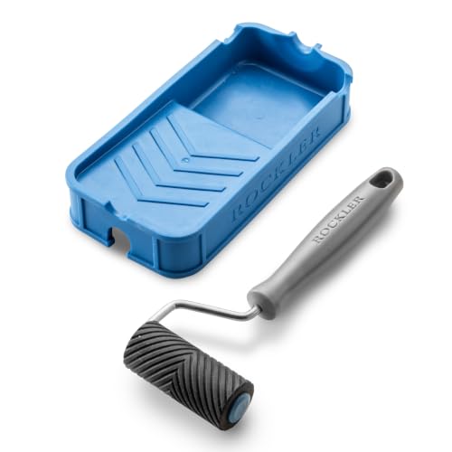 Rockler Mini Glue Roller with Silicone Tray, 2'' Wood Glue Applicator Tool
