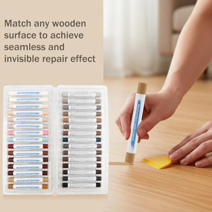 Furniture Repair Wax Sticks, 30 Colors Floor Scratch Wood Filler Sticks
