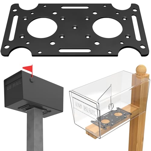 Mailbox Mounting Bracket, Plate for Post Mount Mailboxes - color: Mounting Bracket