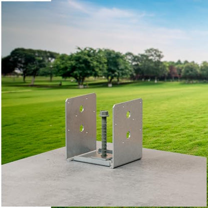 Simpson Strong-Tie ABU66SS ABU Stainless-Steel Adjustable Post Base for 6x6 (Pack of 6)