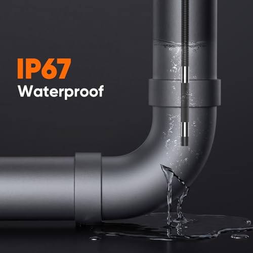 T Takmly Articulating Borescope, 1080P HD Endoscope for Inspection - color: Orange