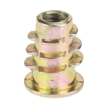 50Pcs M5x13mm Zinc Alloy Threaded Inserts for Wood - Hex Socket Drive Helical Inserts Kit