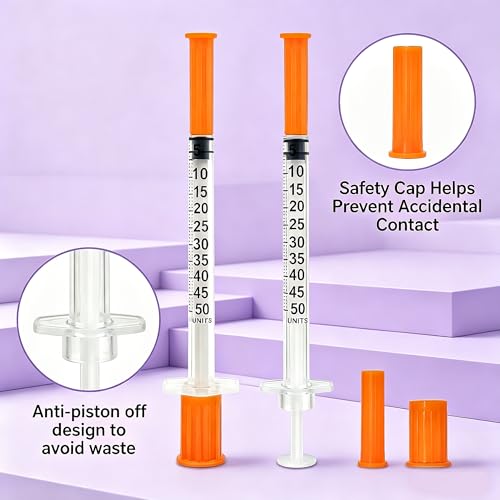 0.5ml/cc 30G 5/16'', Jeringas, Jeringas con agujas para inyectar,100 Pack - size: 0.5ml/cc 30G 5/16"