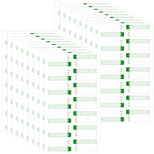 Harloon 210 Pcs Self Laminating Calibration Labels 0.5"x1" - size: 0.5"x1"