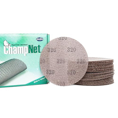 Mesh 5 inch 6 inch Sanding Discs 35PCS Hook and Loop Sanding Discs, Dust-Free, Ideal for Metal, Wood, Composites, Stock Removal, and Fine Finishing (5in, 320 Grit) - style: 5in, 320 Grit