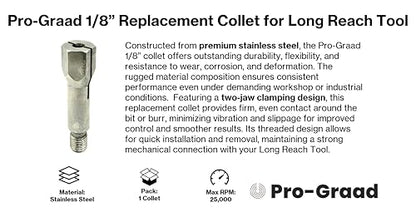1/8” Collet Replacement for Long Reach Tool - style: 1/8" Replacement Collet