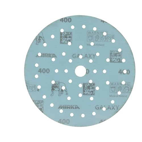 Mirka Galaxy Multifit 6 Inch Ceramic Discs, 400 Grit, Hook & Loop, 50 Pack - size: Grit 400