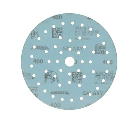 Mirka Galaxy Multifit 6 Inch Ceramic Discs, 400 Grit, Hook & Loop, 50 Pack - size: Grit 400