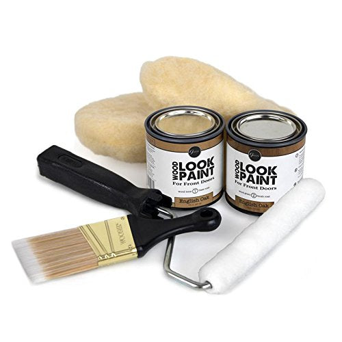 Giani Wood Look Paint Kit for Front & Interior Doors (English Oak) - style: English Oak