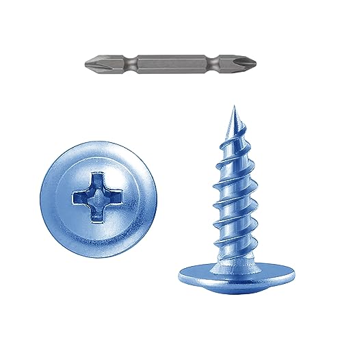 Wensilon（500 pcs）#6×5/8" Phillips Truss Head Wood Screws Galvanizing Quick Metal Self Tapping. - color: Silver, size: #6×5/8"