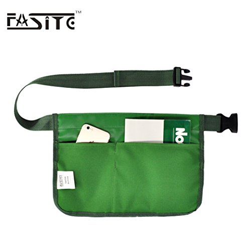 Gardening Tool Waist Bag Belt, Waterproof Garden Tool Apron with 7-Pocket Hanging Pouch for Men&Women, Adjustable, Green - color: Green