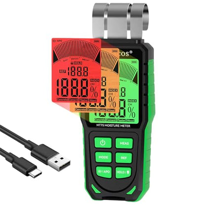 RDINSCOS Pinless Moisture Meter Non-Invasive Digital Moisture Detector - size: Big