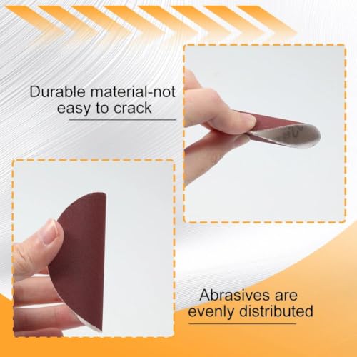 SPEEDWOX 100PCS 3" 240 Grit Sanding Discs, Hook and Loop No Hole Sandpaper - style: 240-Grit
