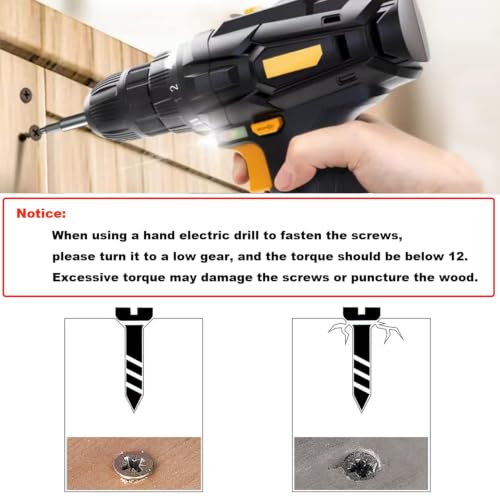 #4 Flat Head Phillips Wood Screws 150Pcs, Carbon Steel, 1/2" - color: #4 x 1/2'' (150pcs)
