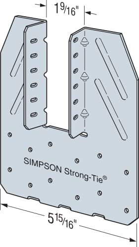 Simpson Strong-Tie H14 H14 18-Gauge Galvanized Hurricane Tie - size: 1 Each