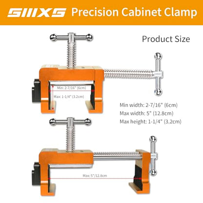 2-Pack Cabinet Clamps,Face Frame Clamps for Installing Cabinets