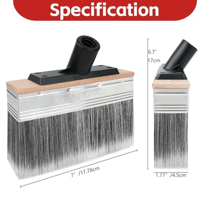 Wesquer 7 Inch Wide Deck Stain Brush Limewash Paint Brush