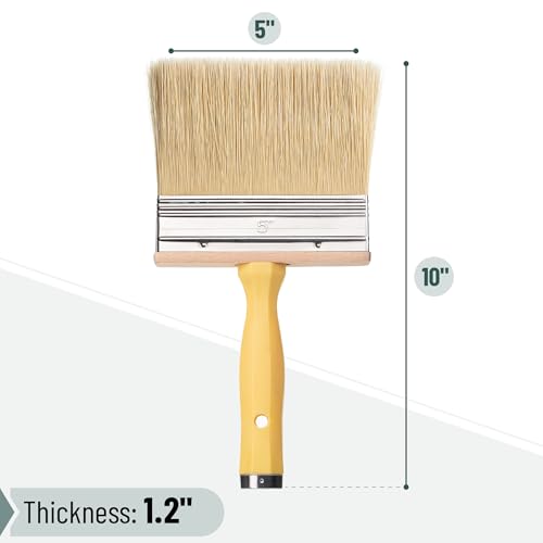 Bates- Deck Stain Brush, 5 Inch, Stain Brushes for Wood, Deck Brush, Large Paint Brushes