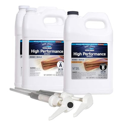 TotalBoat High Performance Clear Marine Epoxy Resin - 3 Gallon Kit, Medium - size: 3 Gallon, style: Medium