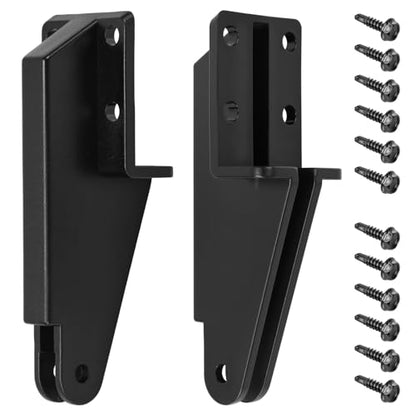2 Pack N349-324 Screen Door Jamb Bracket for Door Closer Plastic Hardware Replacement Post Jamb Bracket for Screen/Storm Door Closer Bracket Repair Kit for Use with V1709 & V1346 Door Closers Black