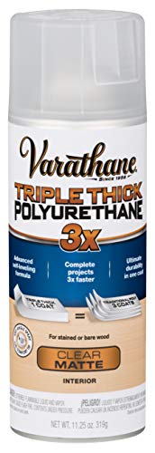 Varathane Triple Thick Polyurethane Matte Wood Finish Spray - size: 0.35 Quart Spray (Pack of 1), style: Matte