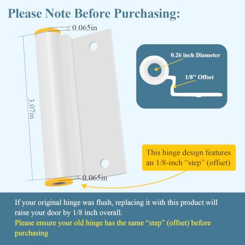 4 Pcs 2579475 Bottom/Lower Screen Door Leaf Hinge W/Screws Fits Andersen - style: 4 Pcs