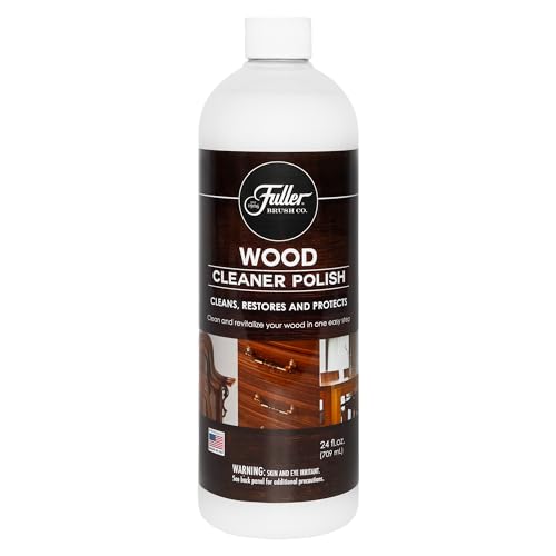 Fuller Brush Wood Polish & Cleaner – Conditions, Shines & Protects Wood Surfaces – Removes Dust, Smudges & Stains – Safe for Furniture, Cabinets, Tables & Trim - (Bottle with Sprayer - Pack of 1)