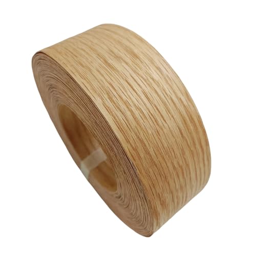 Red Oak Wood Veneer Edge Banding Roll 2 inch ×50ft, Preglued Iron-On with Hot Melt Adhesive Edgebanding Strip, Flexible Wood Tape for Furniture Plywood Repair - size: 2" x50'