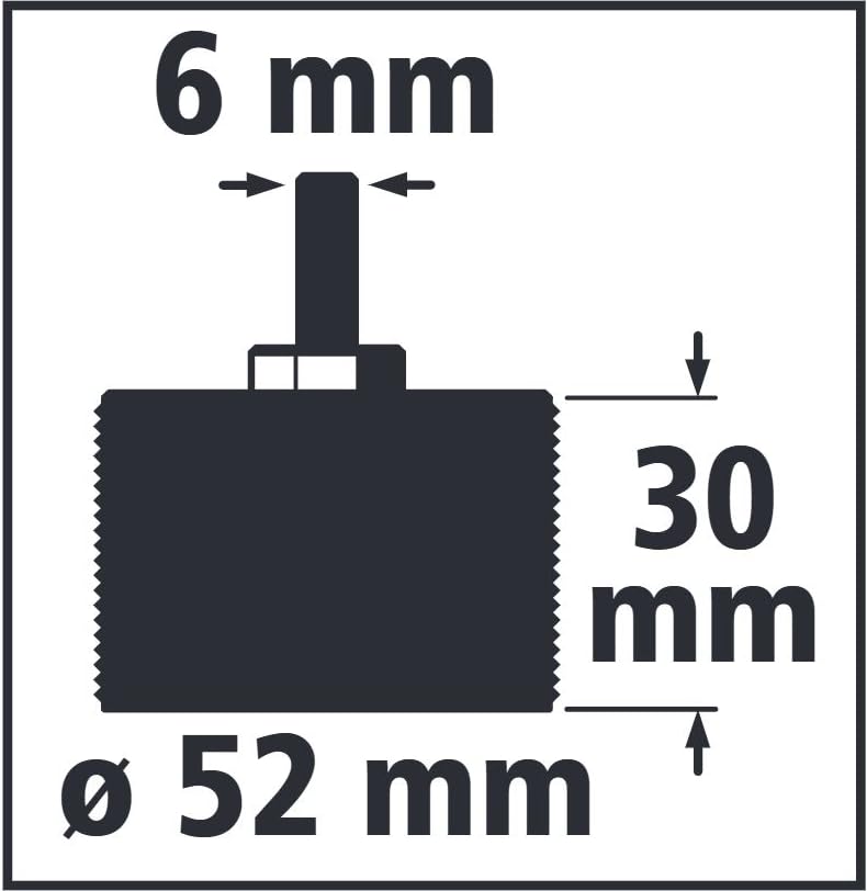 wolfcraft Drum Rasp, Ø 52 mm I 2520000