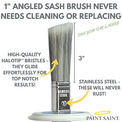Paint Saint – Airtight Touch Up Paint Container with Built-In Brush | Mess-Free Paint Storage | Quick, Satisfying Touch Ups | Perfect for Homeowners, DIY & Property Managers