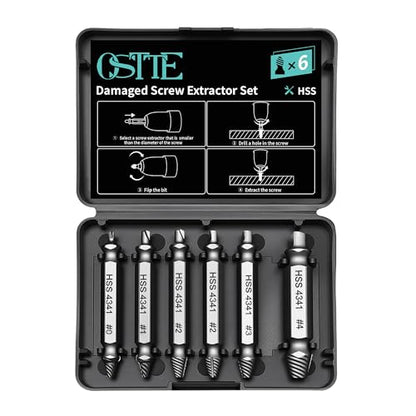 Damaged Screw Extractor Set & Stripped Screw Extractor Kit