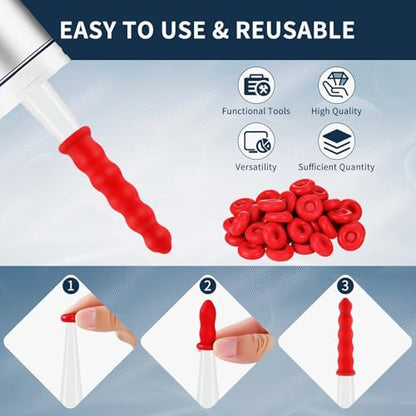 Zonon 35 Pcs Caulk Caps Caulk Saver Finishing Tool Tube Covers