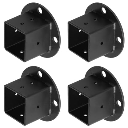 4 Pack 2" x 2" Square Post Anchor Base, Deck Fence Flange Bracket - size: 2 Inch