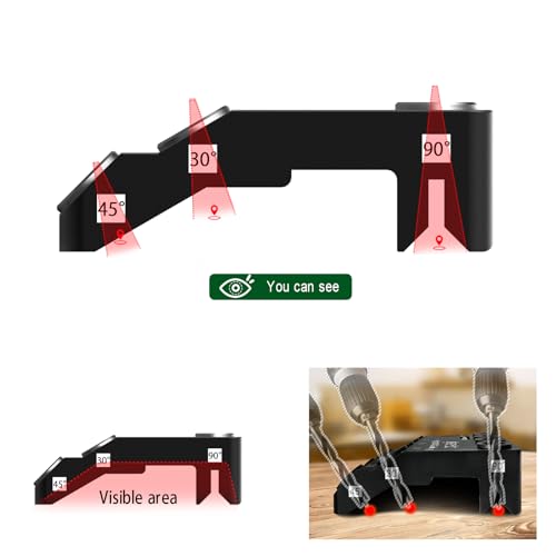 30 45 90 Degree Angled Drill Guide Jig with 2 Torpedo Level